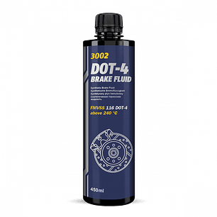 Liquido De Frenos Dot4 450 Ml Mannol