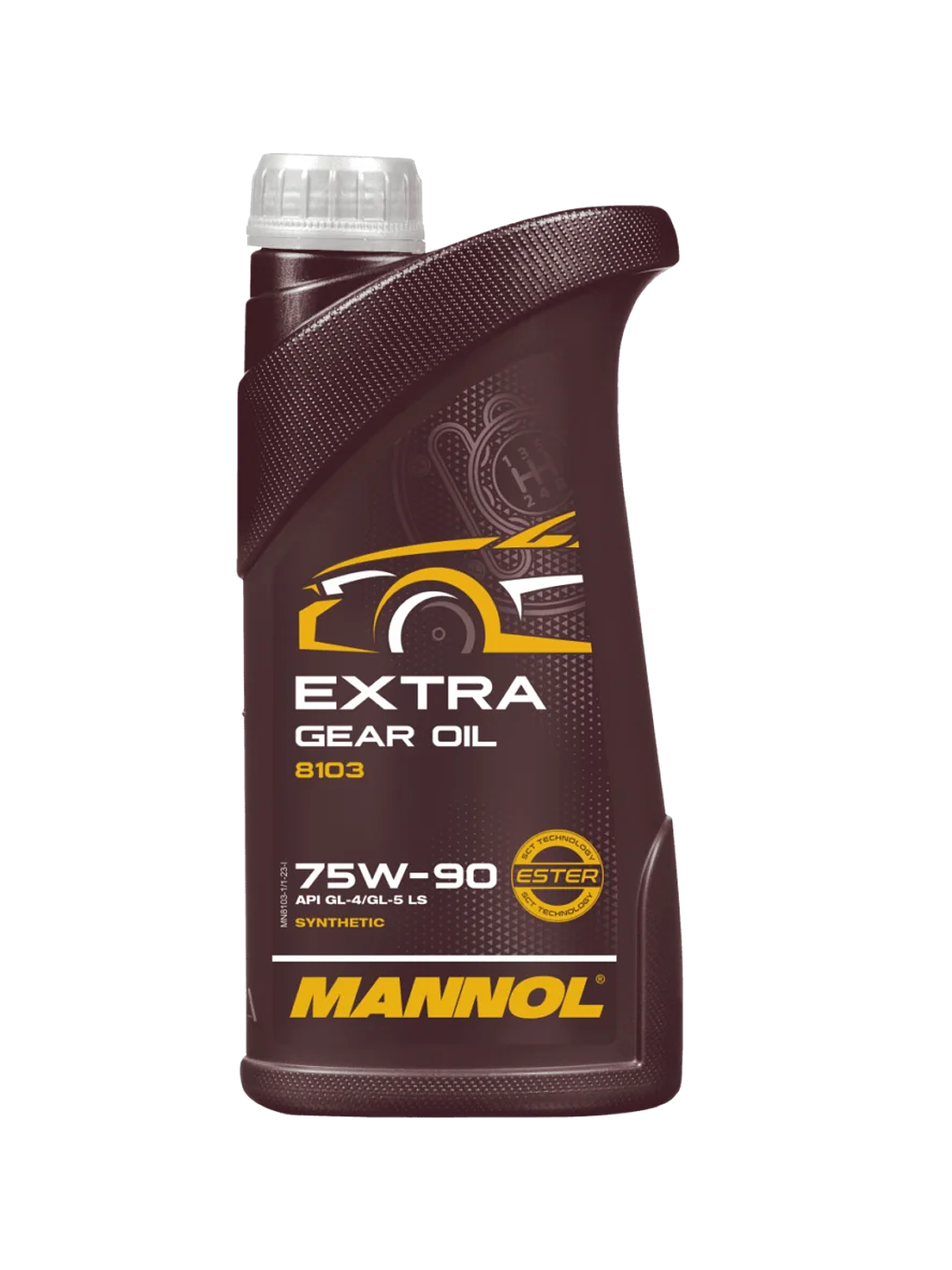 Aceite 75w90 Transmisión Mecánica Mannol Gl4/Gl5 1 Litro 1