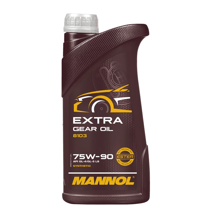 Aceite 75w90 Transmisión Mecánica Mannol Gl4/Gl5 1 Litro 1