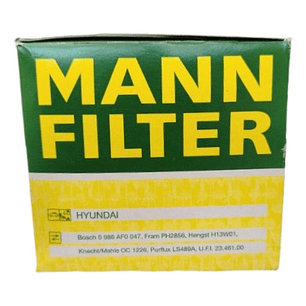 Filtro Aceite Mann W811/80 Modelo Chevrolet Kia Hyundai Jac