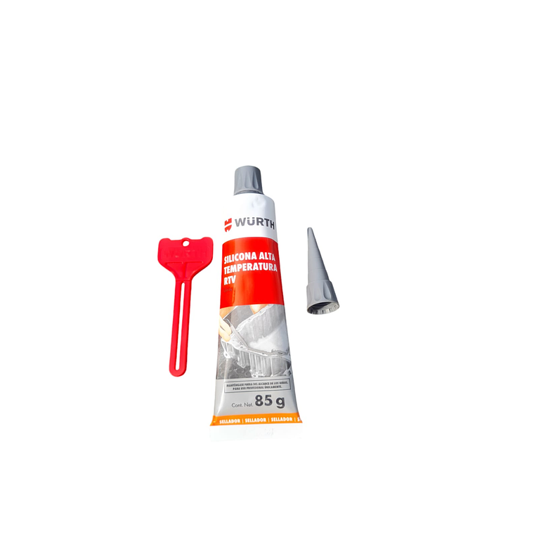 Silicona Alta Temperatura Rtv Wurth Gris 85 G 1