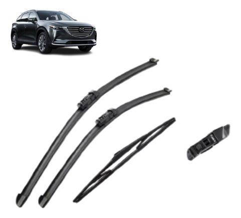 Set Completo 3 Plumillas Mazda Cx9 Mk2, 2016-2023 Plumillas Delanteras Y Trasera 1