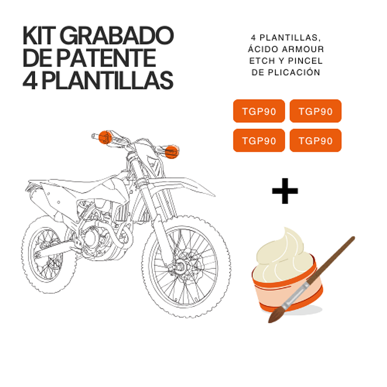 Kit Grabado de Patente con Ácido Simple, Rápido, Fácil y con envío a domicilio 2