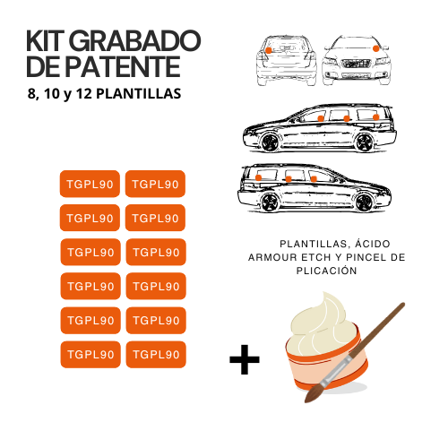 Kit Grabado de Patente con Ácido Simple, Rápido, Fácil y con envío a domicilio 1