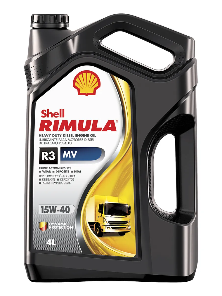 Lubricante Shell Rimula R3 Mv 15w40 Api Cl4 Diesel 4 Litros 1