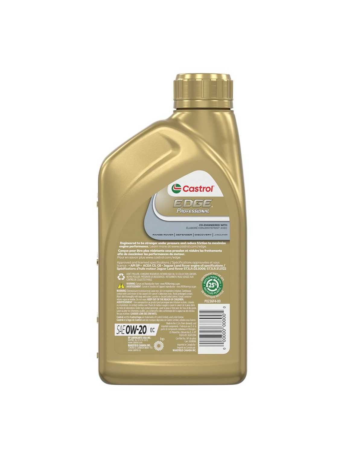 Lubricante Castrol Edge Professional 0w20 Ec Acea C5 946 Ml 2