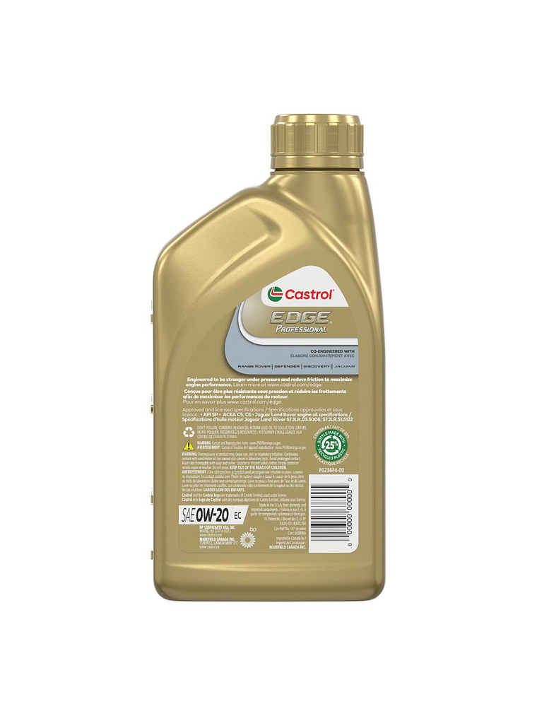 Lubricante Castrol Edge Professional 0w20 Ec Acea C5 946 Ml 2