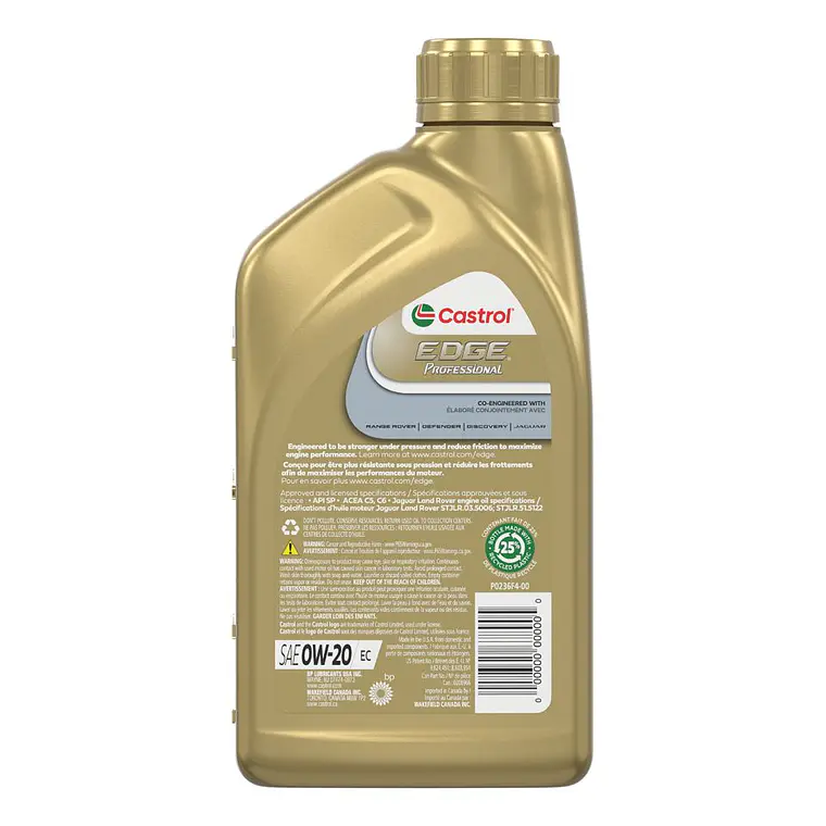 Lubricante Castrol Edge Professional 0w20 Ec Acea C5 946 Ml 2