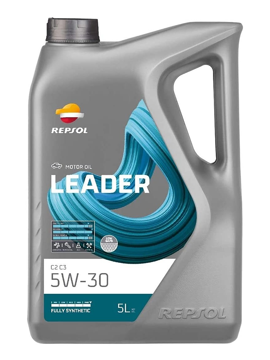 Lubricante Motor Repsol Leader 5w-30 C2 C3 Diesel/bencinero 5 Lt 1
