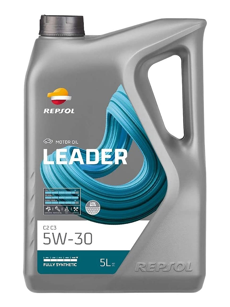 Lubricante Motor Repsol Leader 5w-30 C2 C3 Diesel/bencinero 5 Lt 1
