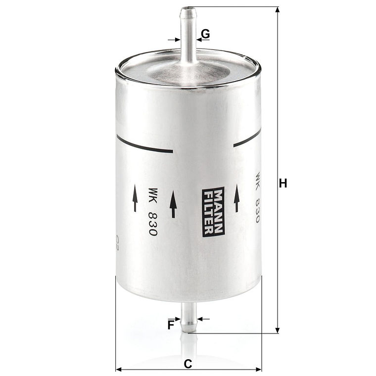 Filtro De Combustible Mann Wk 830 Bwm Peugeot Renault 1