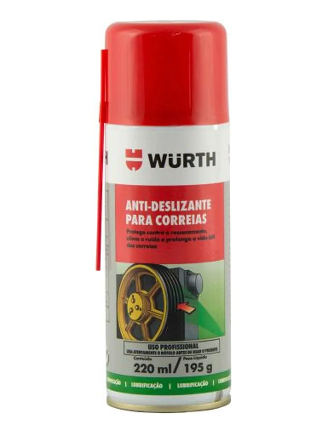 Spray Anti-deslizante De Correa Wurth 220 Ml 1
