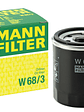 Filtro De Aceite Mann W 68/3 Toyota Suzuki Peugeot (varios) - Miniatura 1
