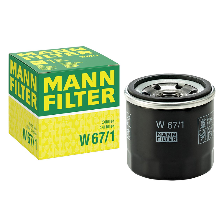 Filtro De Aceite Mann W 67/1 Para Kia Nissan Subaru Samsung 1