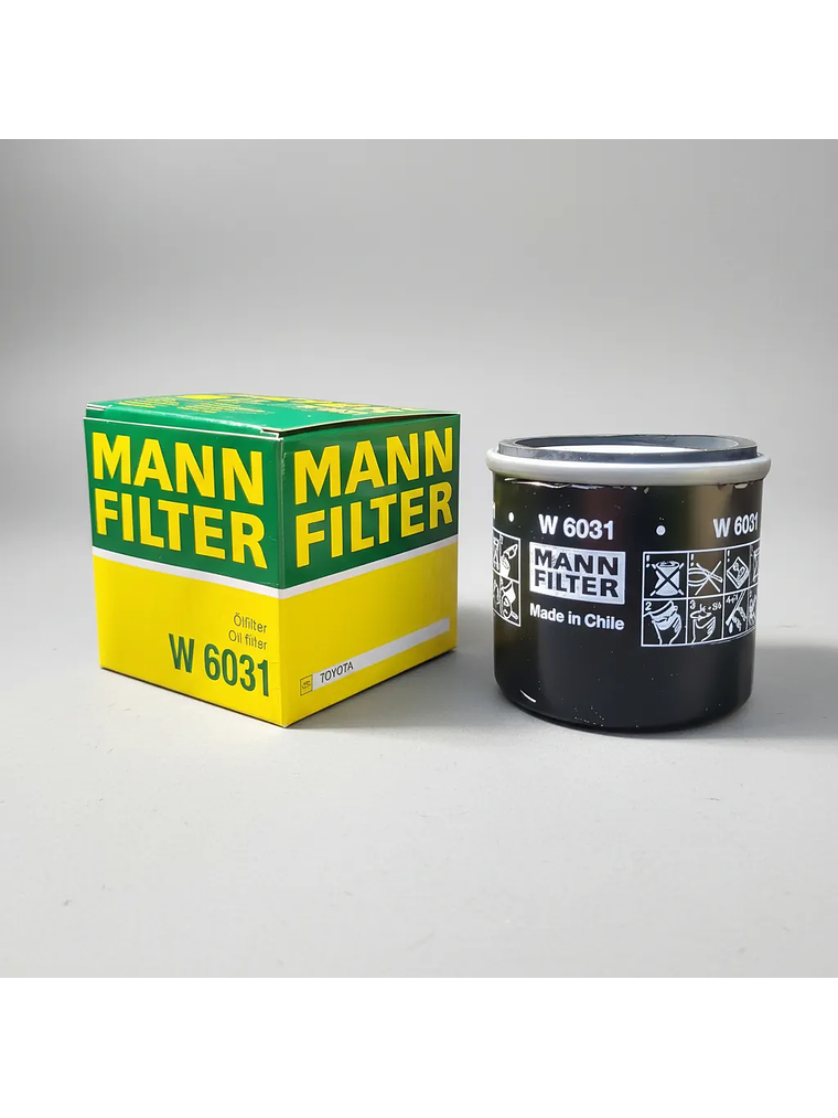 Filtro Aceite Mann W 6031 Toyota Yaris / Yaris Cross 1.5 2