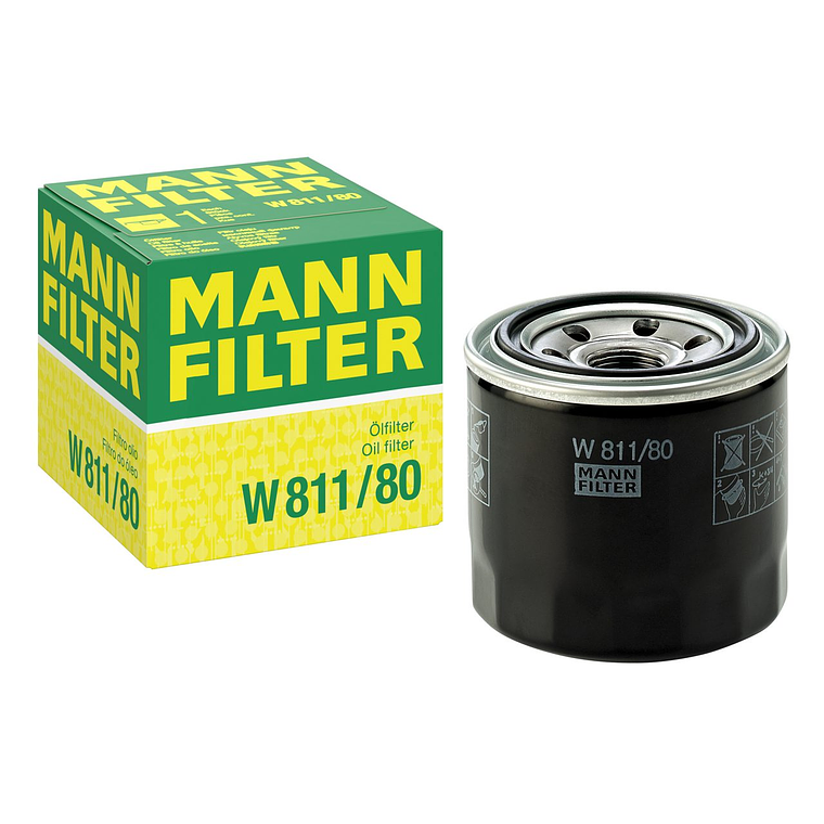 Filtro Aceite Mann W 811/80 Modelo Chevrolet Kia Hyundai Jac 1