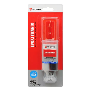 Adhesivo Epóxico Titanio Líquido Para Metal Wurth 25g