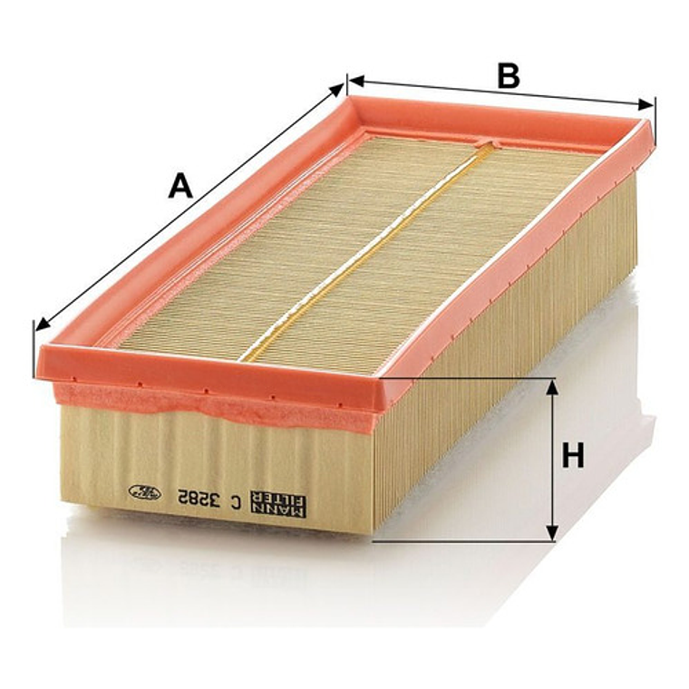 Filtro Aire Mann C 3282 Para Citroen Peugeot Suzuki(varios) 3