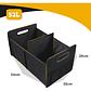 Organizador Plegable Para Maleta De Auto 52 Litros Plegable Negro - Miniatura 2