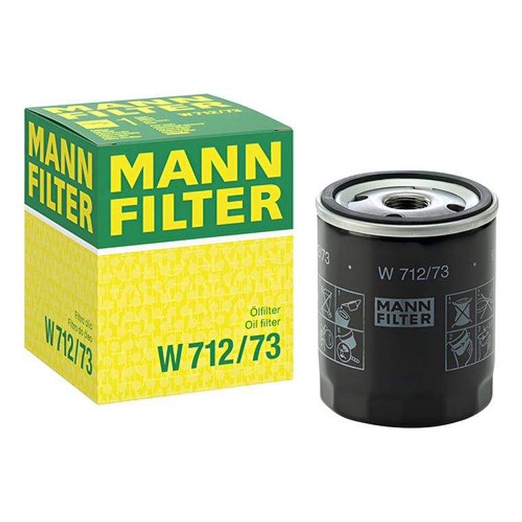 Filtro De Aceite Mann W 712/73 Para Ford Maxus Mazda Toyota 1