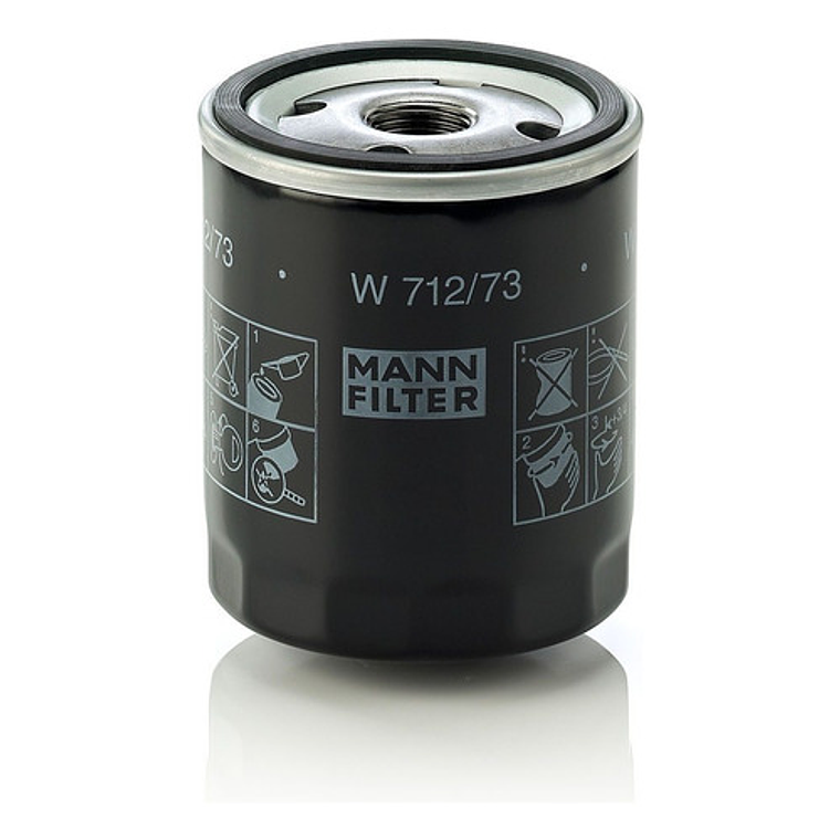 Filtro De Aceite Mann W 712/73 Para Ford Maxus Mazda Toyota 2