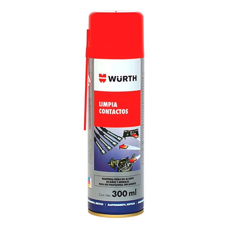 Limpia Contactos Eléctricos Y Electrónicos Wurth 300 Ml 1