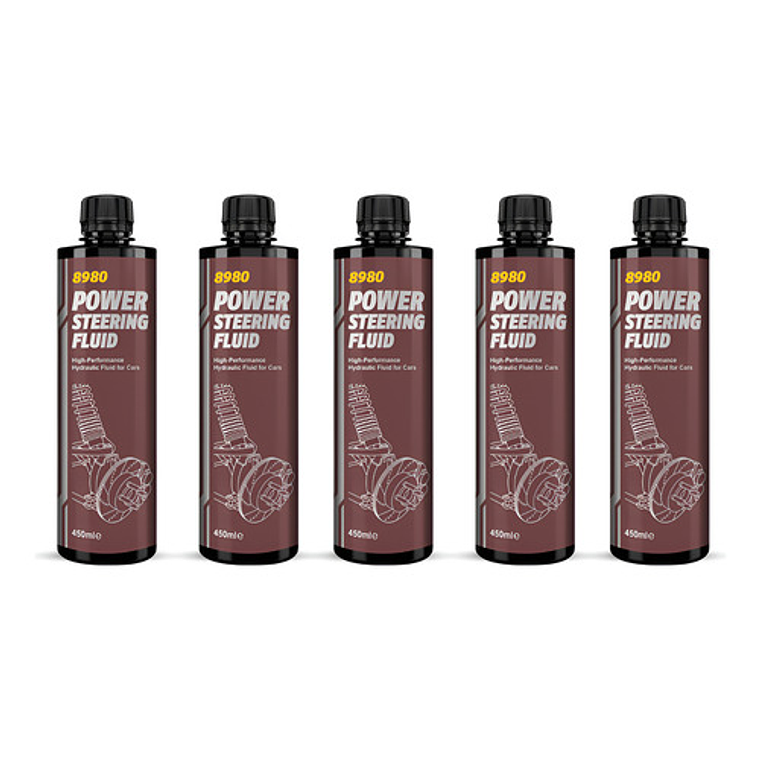 Liquido Hidraulico Sintetico Mannol 450ml Pack 5 Unidades 1