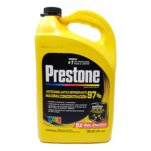 Anticongelante 97% Concentrado Prestone Af12097m 3.78 Lt Amarillo