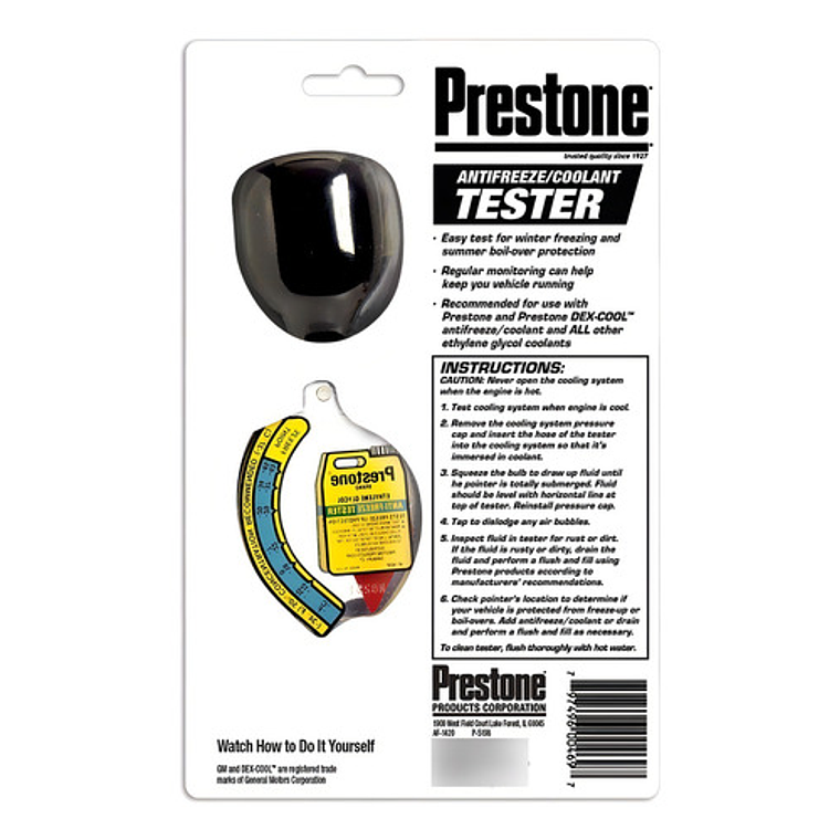 Prestone Antifreeze/coolant Tester 4