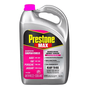 Prestone MAX Vehículos Europeos 50/50 Rosado 3.75 Litros