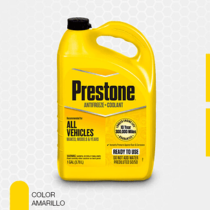 Refrigerante Prestone Prediluido 50/50 Multivehiculo 3.8 Lt