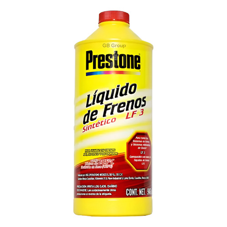 Líquido De Frenos Sintético Prestone Dot 3 Lf3 350 Ml 1