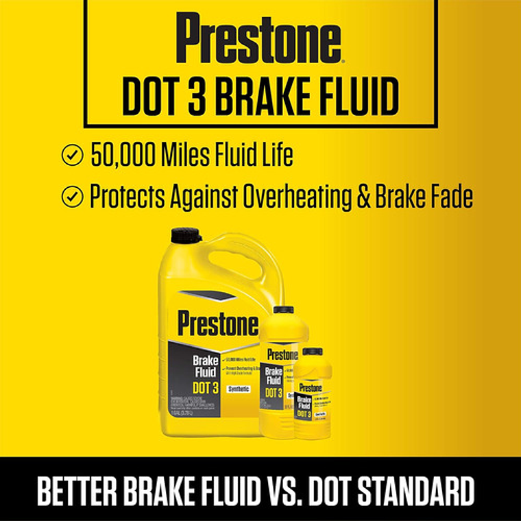 Líquido De Frenos Sintético Prestone Dot 3 Lf3 350 Ml 6