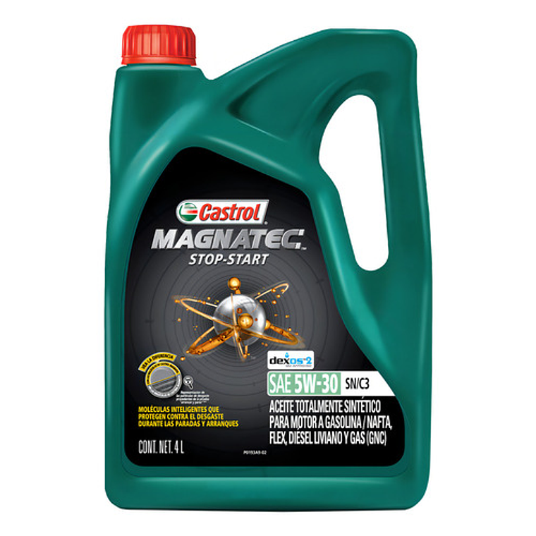 Aceite Para Motor Castrol Sintético 5w-30 Para Auto/camioneta De 1 Unidad X 4l 1