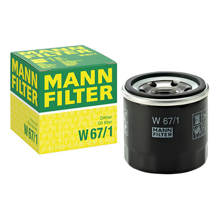 Filtro De Aceite Mann W 67/1 Para Kia Nissan Subaru Samsung 1