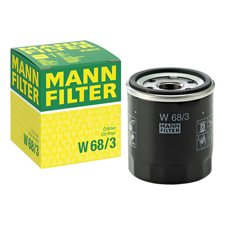 Filtro De Aceite Mann W 68/3 Toyota Suzuki Peugeot (varios) 1