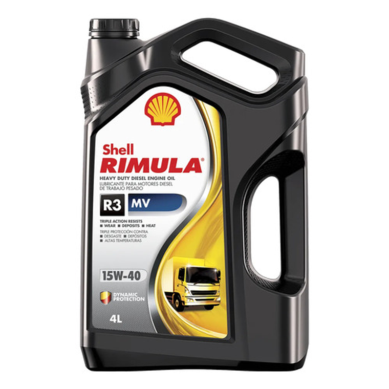 Lubricante Shell Rimula R3 Mv 15w40 Api Cl4 Diesel 4 Litros 1