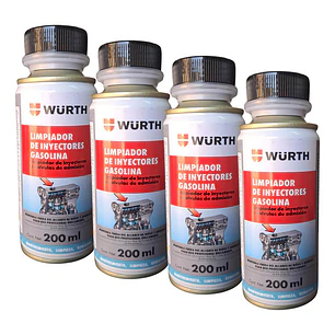 Limpia Inyectores Gasolina Wurth 200 Ml - Mejor Rendimiento