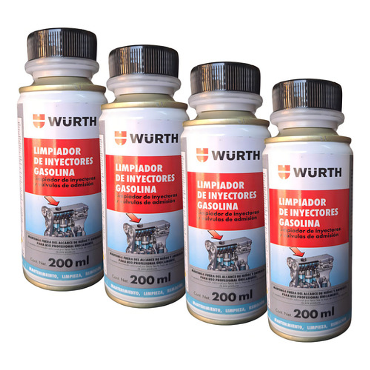 Limpia Inyectores Gasolina Wurth 200 Ml - Mejor Rendimiento 1