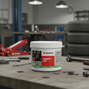 Grasa Mp Litio Roja Multi Propósito Wurth 500 Gr