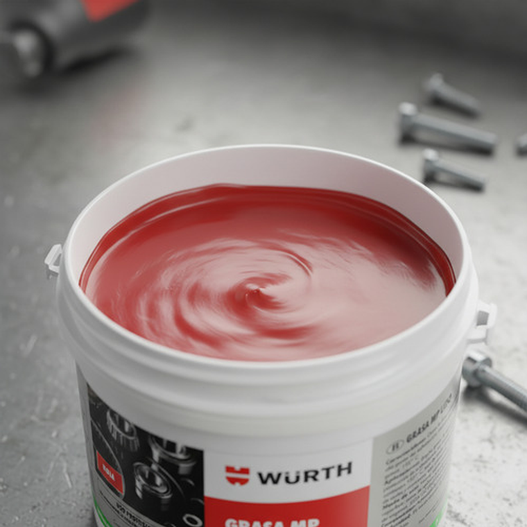 Grasa Mp Litio Roja Multi Propósito Wurth 500 Gr 5