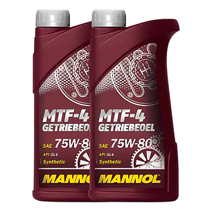 Pack 2 Litros Aceite Para Transmisión 75w80 Mannol Mtf-4 Getriebeoel Gl-4