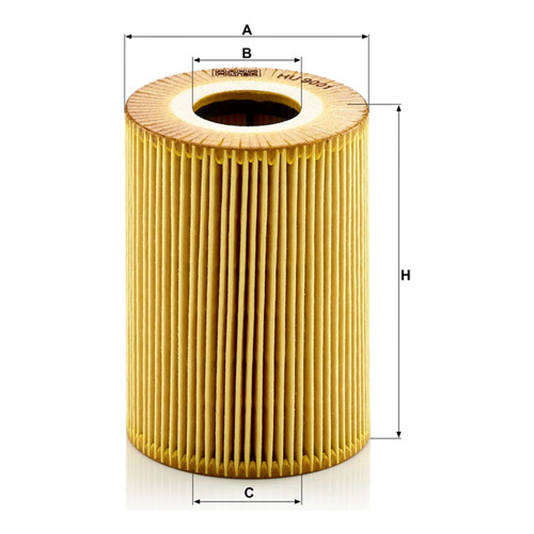 Filtro De Aceite Mann Hu 9001 X Para Cayenne Panamera Y 911 2