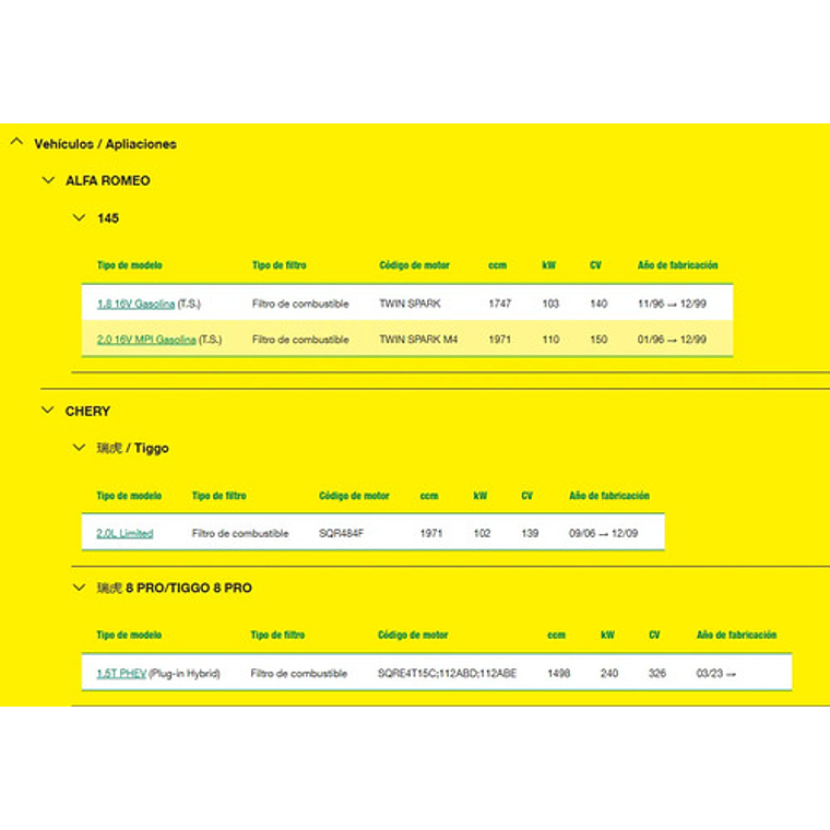 Filtro De Combustible Mann Wk 58 Chevrolet Fiat Jeep Ram 6