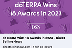 doTERRA Recibe un Récord de 18 Premios en 2023: Un Año de Logros y Reconocimientos