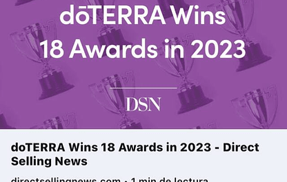 doTERRA Recibe un Récord de 18 Premios en 2023: Un Año de Logros y Reconocimientos