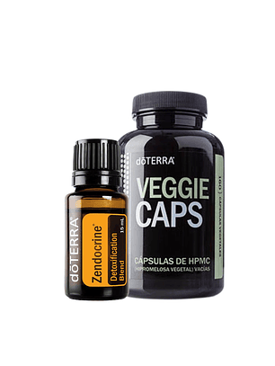 Mezcla Detox doTerra Zendocrine 15 ml + Capsulas Veganas