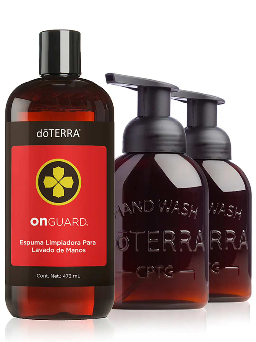 Jabón Espuma de mano On Guard Doterra  + 2 dispensadores | Vive Esencial 1