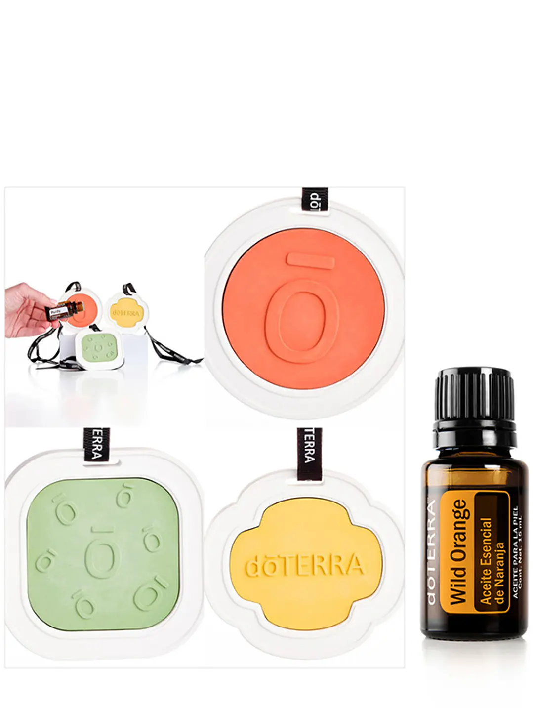 Difusor pasivo delicias colgante doterra + Naranja Silvestre | Vive Esencial 1