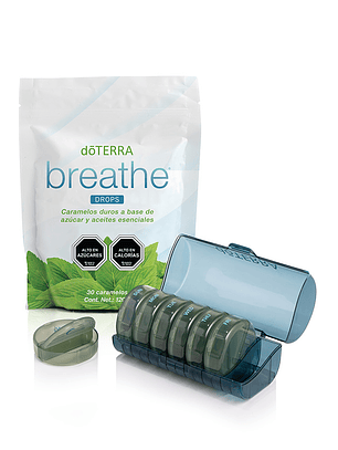 Pastillero doTerra + Caramelos Breathe | Vive Esencial